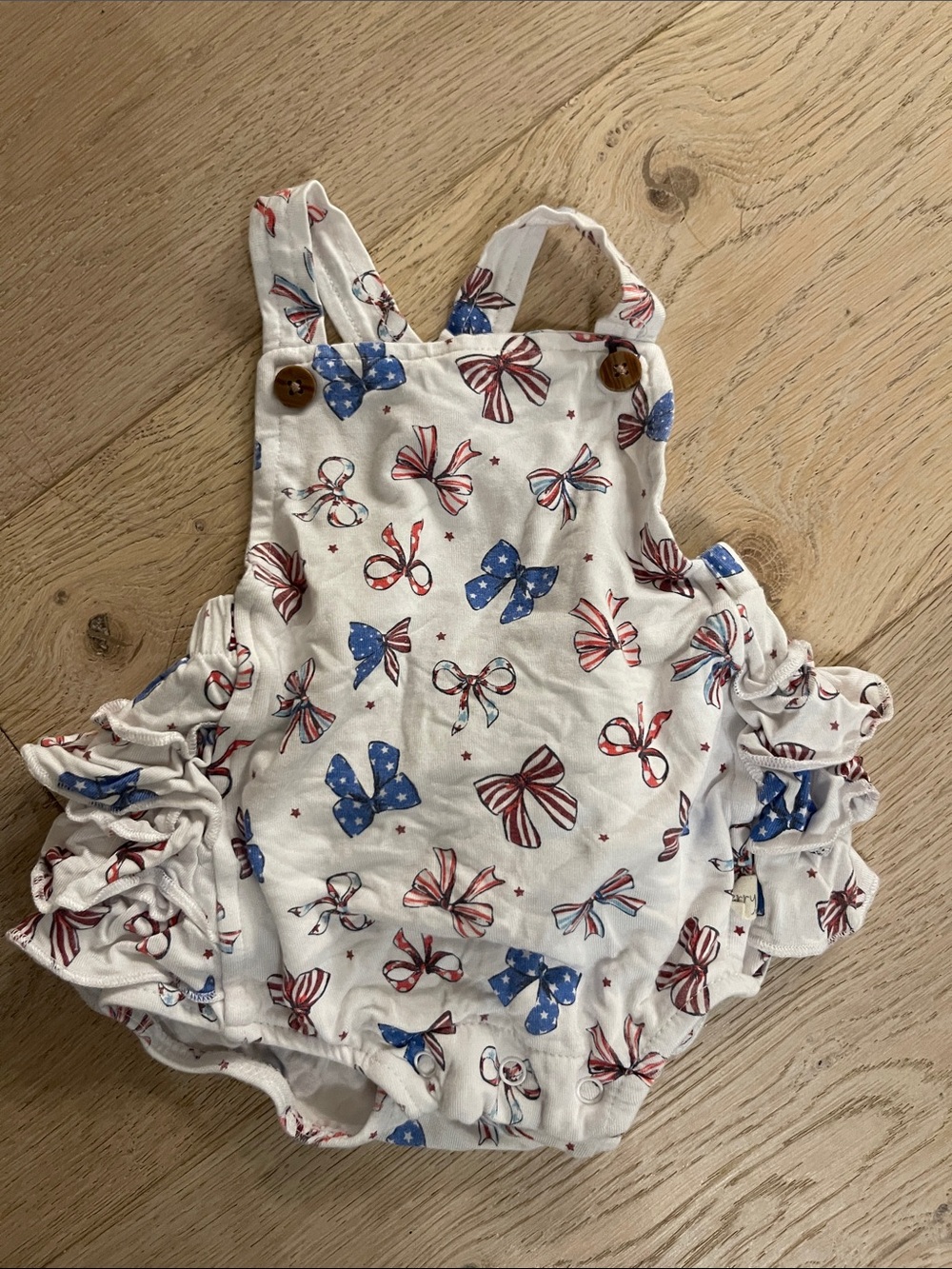 MILKBERRY patriotic baby romper size 0-3 months